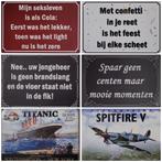 Donuts sweet and delicous reclamebord van metaal wandbord, Info@deconoord.nl, Deco Noord, Nieuw, Ophalen of Verzenden