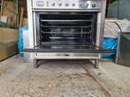 Boretti Fornuis - 5 Gasbranders en Oven, zilver, Ophalen, Gebruikt, 60 cm of meer, 4 kookzones
