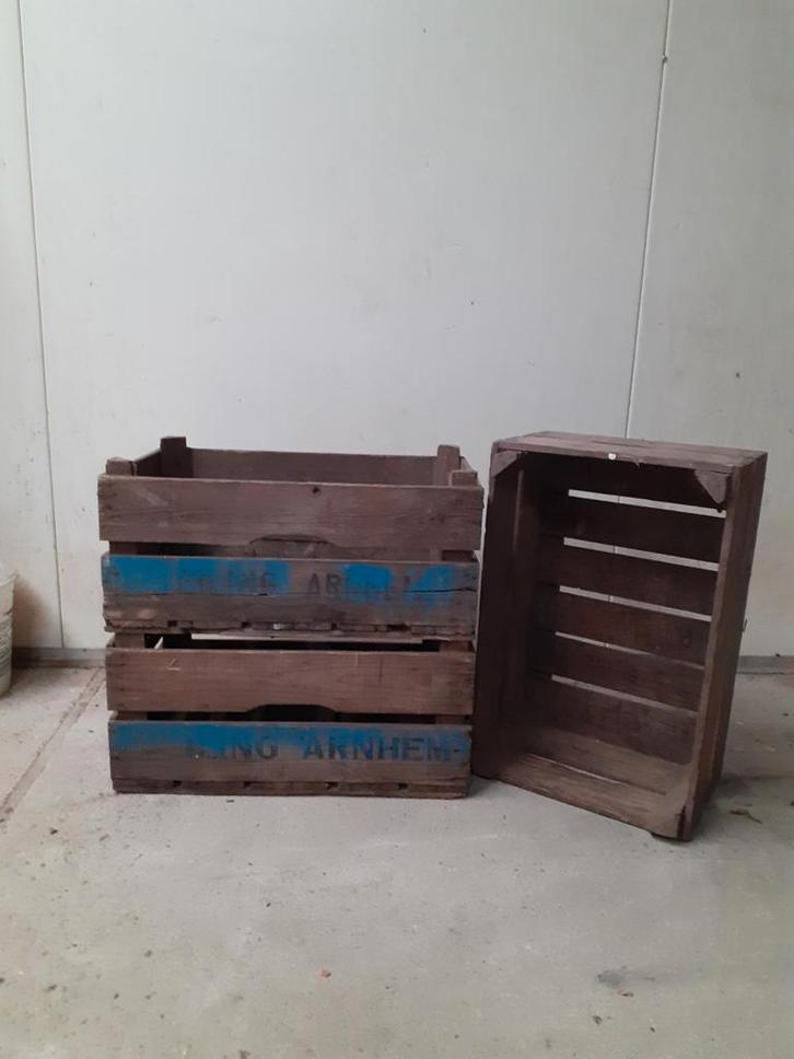 Diverse vintage fruitkisten voor 20 kg peren - gebruikt, Huis en Inrichting, Woonaccessoires | Kisten, Gebruikt, Minder dan 50 cm