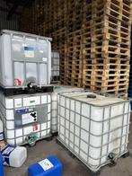 1000 liter kunststof IBC container, Ophalen
