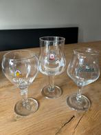 Bierglazen Leffe, Karmeliet, Brand, Huis en Inrichting, Glas of Glazen, Gebruikt, Ophalen of Verzenden, Glas
