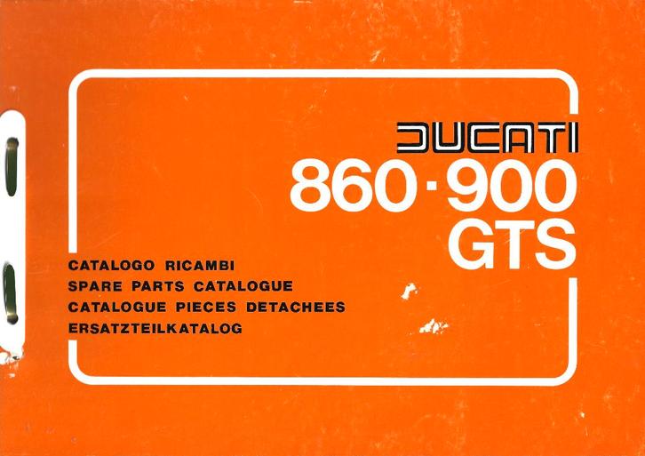 Ducati 860 Ducatie 900 GTS parts list (4668z) motor, Motoren, Handleidingen en Instructieboekjes, Ducati, Ophalen of Verzenden