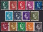 650 - Nederland nvph 332/345 gestempeld , koningin Wilhelm, Postzegels en Munten, Postzegels | Nederland, Verzenden, T/m 1940