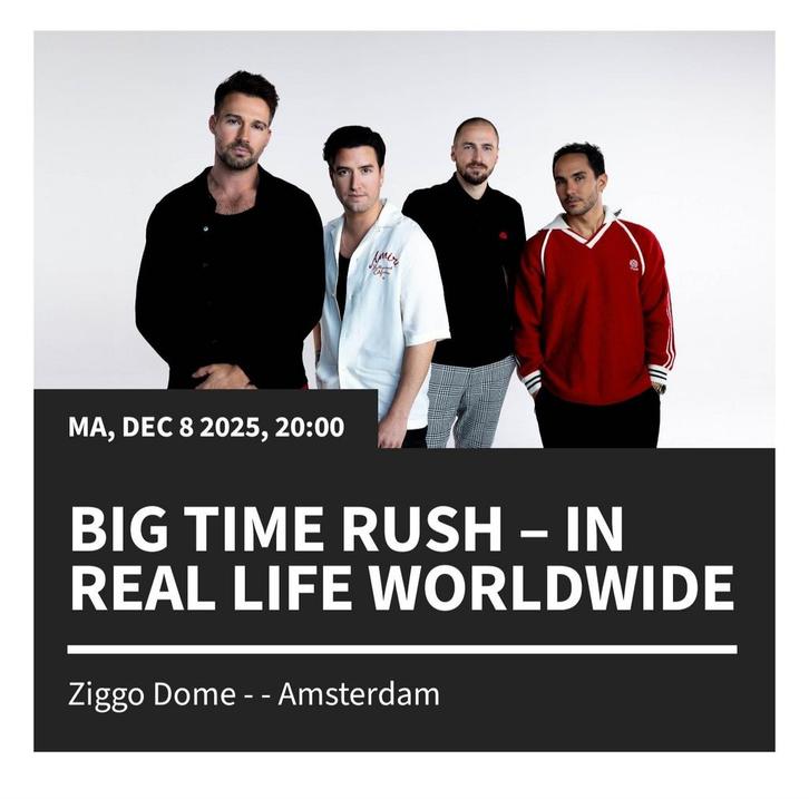 2x Big Time Rush Golden Circle tickets 8 december Ziggo Dome, Tickets en Kaartjes, Concerten | Pop, Twee personen, December