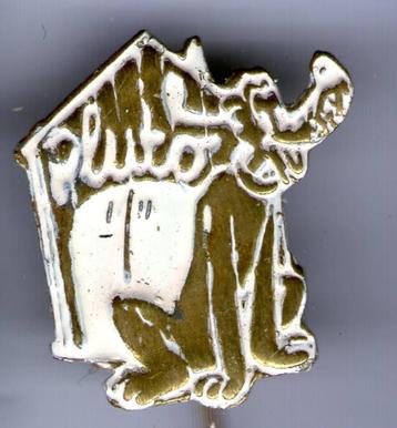 Pluto wit op koper stripfiguur speldjes ( S_131a ) beschikbaar voor biedingen