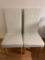 Eetkamerstolen, Huis en Inrichting, Stoelen, Ophalen, Gebruikt, Wit, Vier