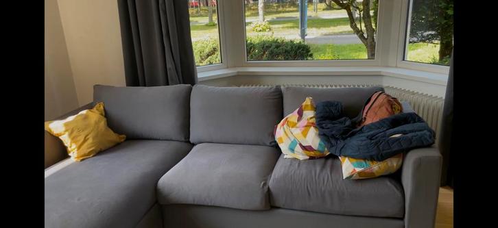 IKEA VIMLE 3 zitsbank met Chaise longue en opbergruimte, Huis en Inrichting, Banken | Bankstellen, Gebruikt, Hoekbank, Driepersoons