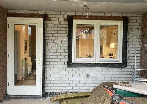 Keukendeur en keukenraam, Doe-het-zelf en Verbouw, Deuren en Horren, Gebruikt, Overige typen, 215 cm of meer, 80 tot 100 cm, Hout