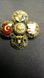 een zeldzame Oostenrijks-Hongaarse alliantiespeld, Sieraden, Tassen en Uiterlijk, Broches, Overige materialen, 4 tot 7 cm, Gebruikt