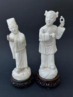 Stel Antieke Chinese Blanc de Chine Figuren, Ophalen of Verzenden