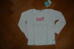 Lief lifesyle shirt longsleeve wit met applicatie maat 116!, Meisje, Ophalen of Verzenden, Shirt of Longsleeve, Lief! Lifestyle