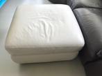Leren witte poef (LxBxH: 80x80x44 cm) met opbergruimte, Ophalen, Gebruikt, 75 tot 100 cm, Modern