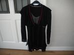 leuk 2 delig zwart najaars tuniek planete interdite smal zga, Ophalen of Verzenden, Zo goed als nieuw, Maat 36 (S), Zwart