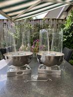 Riverdale windlichten, Huis en Inrichting, Woonaccessoires | Kandelaars en Kaarsen, Ophalen, Zo goed als nieuw, Metaal, 25 tot 50 cm