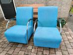 Twee Woood stoelen, Ophalen, Gebruikt, Minder dan 75 cm, Stof