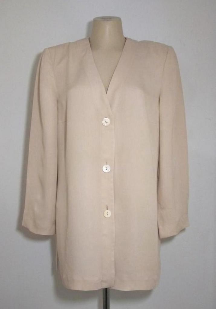 Beige blouse/jasje van 100% zijde van Luisa Spagnoli, Kleding | Dames, Blouses en Tunieken, Zo goed als nieuw, Maat 46/48 (XL) of groter