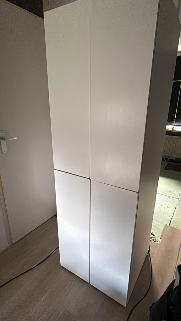 Witte Kledingkast met Deuren, Huis en Inrichting, Kasten | Kledingkasten, Gebruikt, 150 tot 200 cm, 50 tot 100 cm, 50 tot 75 cm
