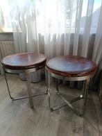 Set van 2 vintage lederen krukjes, Ophalen
