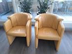 2 Rolf Benz leren design stoelen - geel, Huis en Inrichting, Ophalen, Gebruikt, Leer, Design