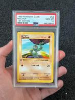 Pokémon PSA 10 1st edition Machop #52 Base set, Ophalen of Verzenden, Zo goed als nieuw, Losse kaart, Foil