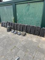 Blauwe Gesmoorde Nokvorsten 200 stuks - Halve Ronde, Doe-het-zelf en Verbouw, Dakpannen en Dakbedekking, Gebruikt, Steen of Klei