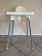 Ikea kinderstoel met tafelblad wit kunststof met klik poten, Ophalen, Gebruikt, Overige typen, Afneembaar eetblad