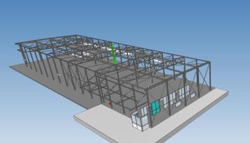 Staalconstructie Staal Spanten bedrijfshal 18x60 beschikbaar voor biedingen
