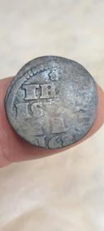 2 Stuiver stuk tra lec tum 1685, Ophalen of Verzenden