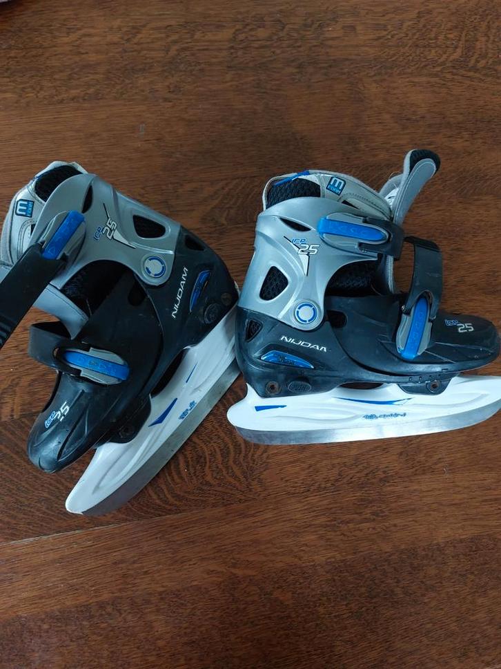 Nijdam verstelbare hockeyschaatsen kind maat 30-33, Sport en Fitness, Schaatsen, Gebruikt, Overige typen, Nijdam, Ophalen of Verzenden