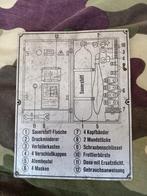 Duits luchtmasker instructie plaat, Verzamelen, Militaria | Algemeen, Duitsland, Ophalen of Verzenden, Landmacht