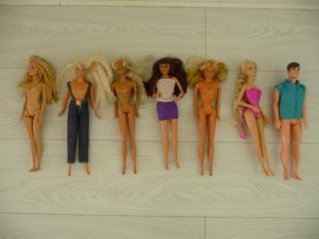 6 BARBIES en KEN beschikbaar voor biedingen