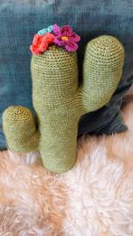 Geweldig gehaakte cactus kussen accessoire woonkamer, Ophalen of Verzenden, Nieuw, Vierkant
