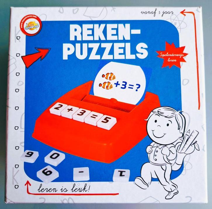 Spel: Reken-puzzels Toy Universe spelenderwijs leren rekenen, Kinderen en Baby's, Speelgoed | Educatief en Creatief, Zo goed als nieuw