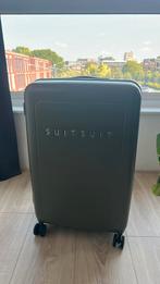 Suitsuit koffer olijf groen, Hard kunststof, 45 tot 55 cm, Zo goed als nieuw, Slot