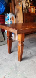 Eiken Eettafel. Massief blad., Huis en Inrichting, Tafels | Eettafels, Ophalen, 50 tot 100 cm, Zo goed als nieuw, Vijf personen of meer