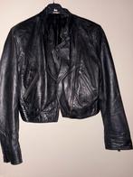 Leren jas 42, Ophalen of Verzenden, Zo goed als nieuw, Maat 42/44 (L), Zwart