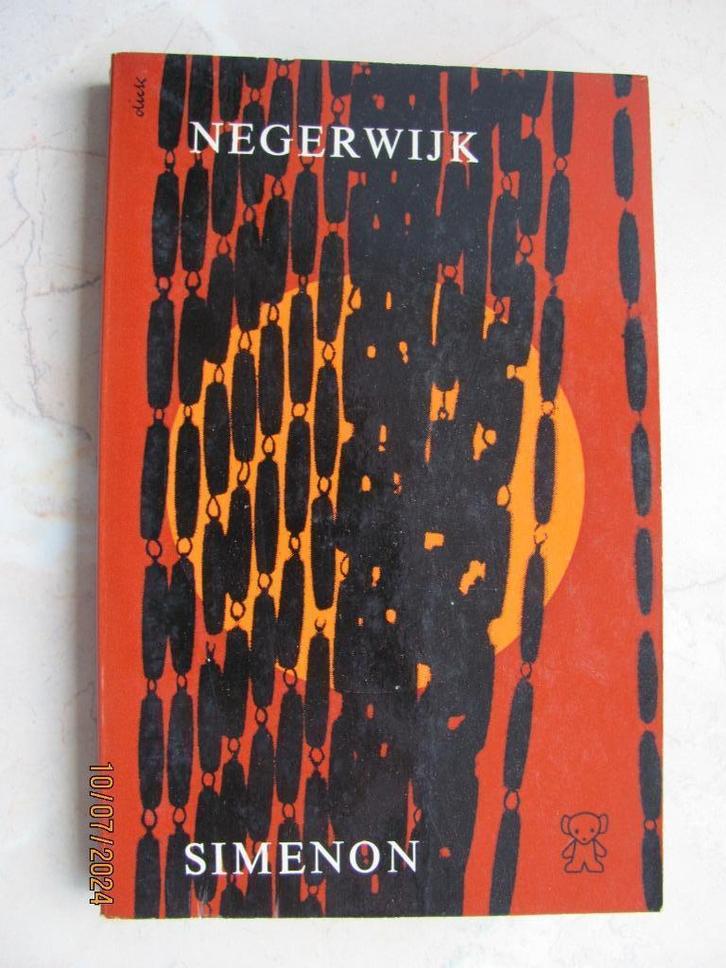 Boek SIMENON Zwarte Beertjes 999 NEGERWIJK 1e druk 1966 IZGS, Boeken, Romans, Zo goed als nieuw, België, Ophalen of Verzenden