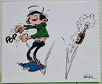 Guust Flater, Franquin, Gaston Lagaffe champagne, 10/65, Verzamelen, Stripfiguren, Ophalen of Verzenden, Guust of Robbedoes, Nieuw