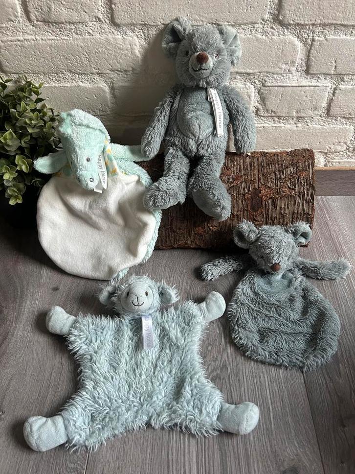 Diverse Happy horse mint Groenen knuffel doekjes/knuffel, Kinderen en Baby's, Speelgoed | Knuffels en Pluche, Zo goed als nieuw