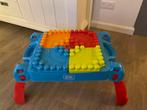 Mega Bloks Tafel met blokken + extra Grote Tas Vol Blokken, Ophalen, Zo goed als nieuw
