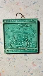 Tegel huwelijk Bernhard en Juliana, Antiek en Kunst, Ophalen