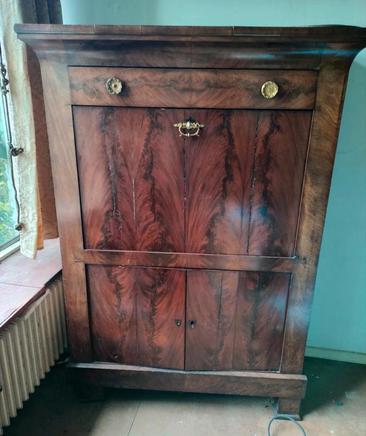 Antieke Biedermeier Bureau Kast/Dressoir -klein prijsje-, Antiek en Kunst, Antiek | Meubels | Kasten, Ophalen