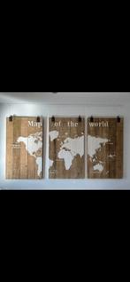 3 luik Map of the world, Huis en Inrichting, Zo goed als nieuw, Ophalen
