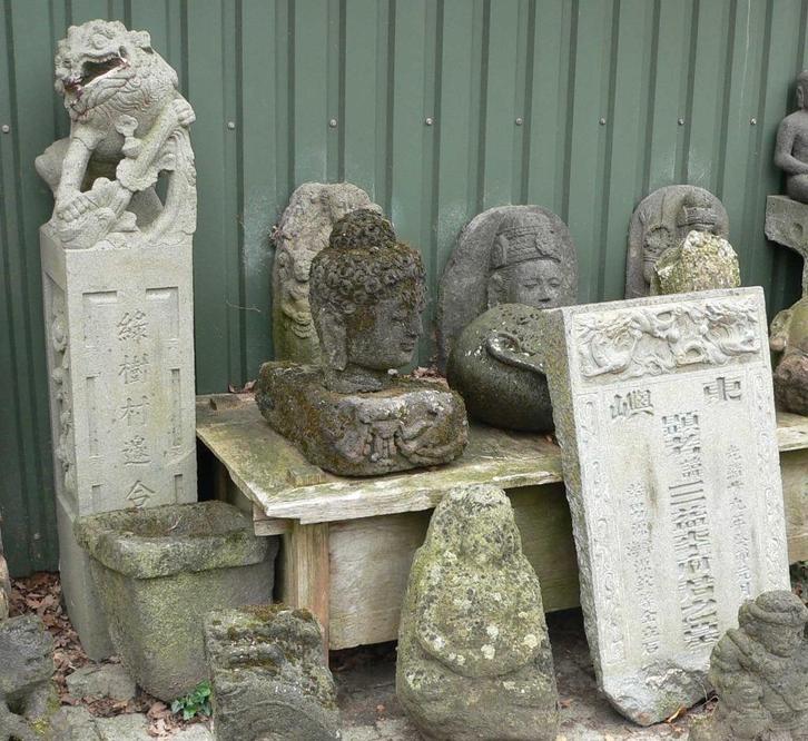 Chinese tempel stenen beelden hardsteen China kunst CS1 tuin, Antiek en Kunst, Kunst | Niet-Westerse kunst, Ophalen of Verzenden