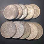 Wilhelmina 10x 2,5 gulden, Ophalen of Verzenden, Zilver