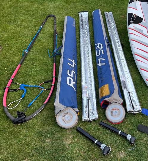 Neilpryde RS4 windsurfzeil 9,8 en 11,6 m2, met masten + giek, Watersport en Boten, Windsurfen, Gebruikt, Zeil, 250 tot 300 cm