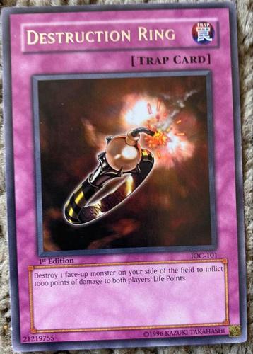 Yu-Gi-Oh! Destruction Ring IOC 1st Ed Old US Print ! beschikbaar voor biedingen