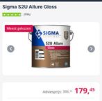 Sigma s2u allure gloss ral 9001, Doe-het-zelf en Verbouw, Verf, Beits en Lak, Ophalen of Verzenden, Zo goed als nieuw, Wit