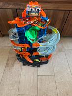 Hotwheels ultimate garage met 15 auto’s, Ophalen, Zo goed als nieuw, Handmatig, Hot Wheels