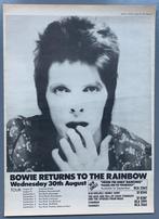 DAVID BOWIE 1972 Advertentie CONCERT LONDON Ziggy Stardust, Cd's en Dvd's, Vinyl | Rock, Gebruikt, Ophalen of Verzenden, 12 inch